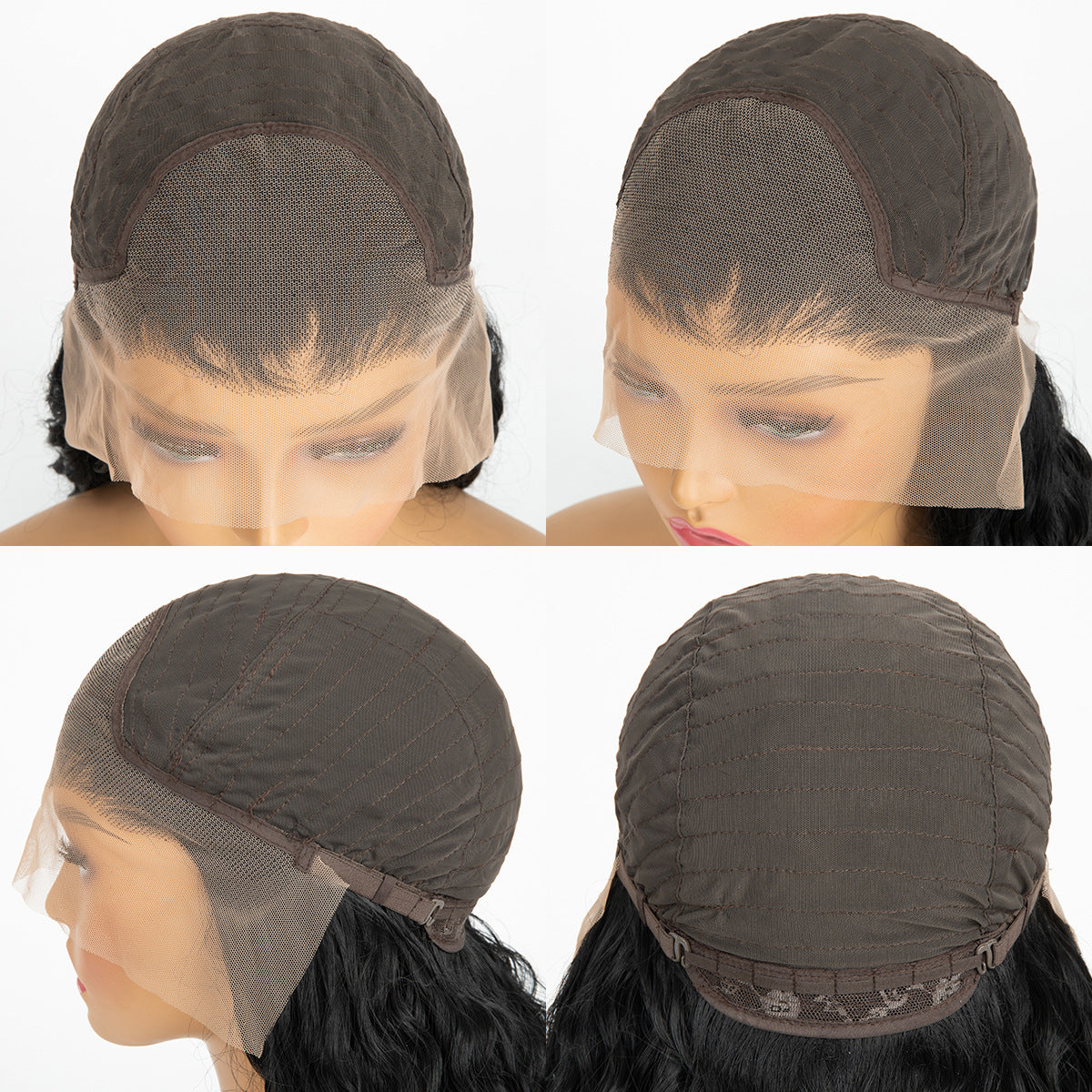 Front Lace African Small Curly Long Female Other Wig