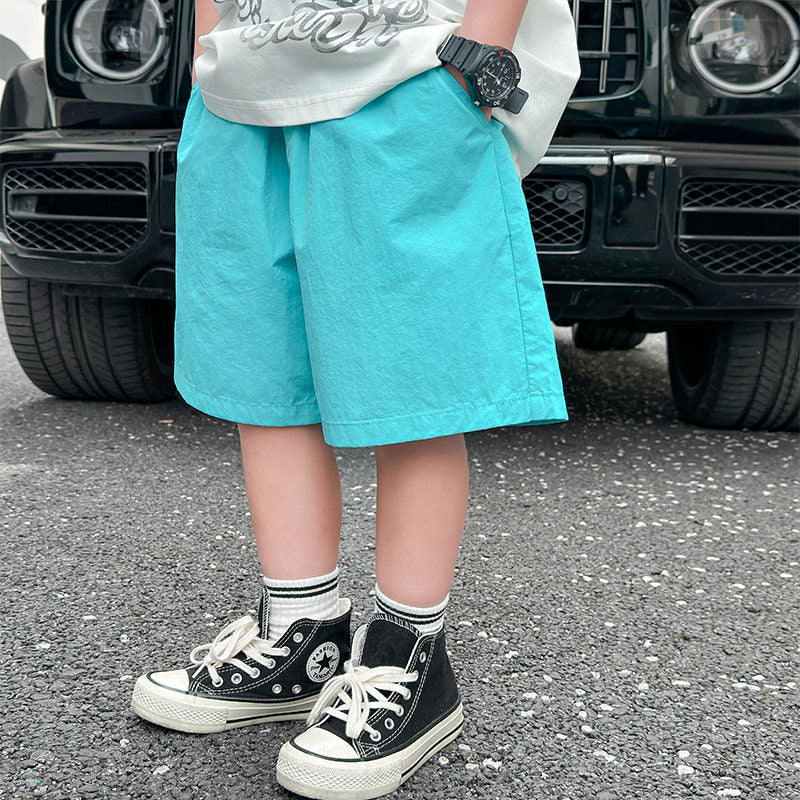 Children's Summer Clothes Middle Big Korean Style Western Children's Pants