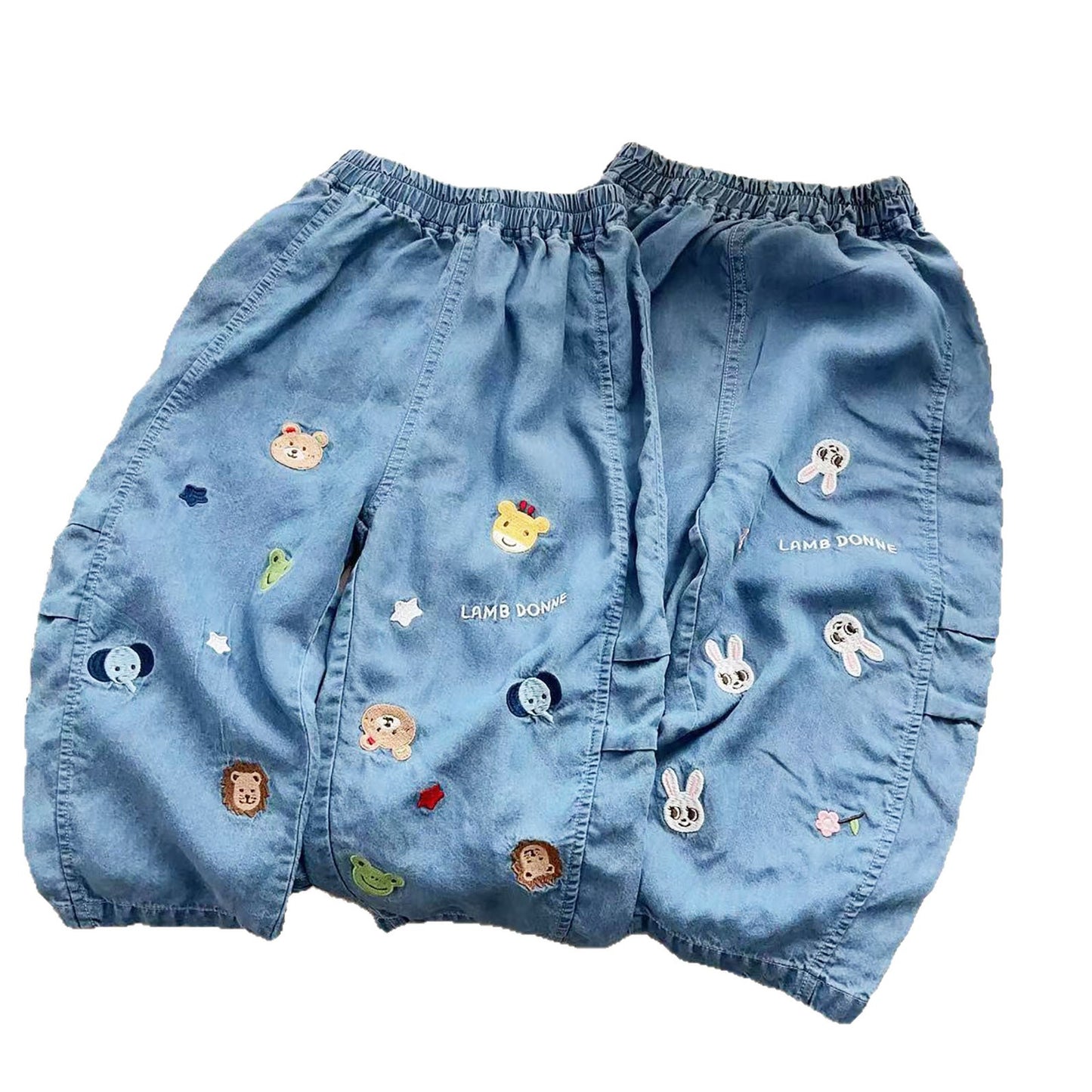 Boy's Summer Silk Cool Boy Trousers Cartoon Children's Pants