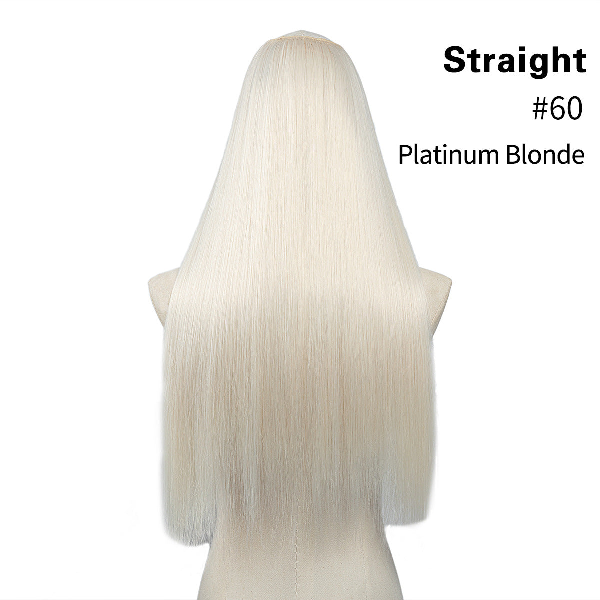 Female Chemical Fiber Simulation U-shaped Half Headgear Seamless Wig
