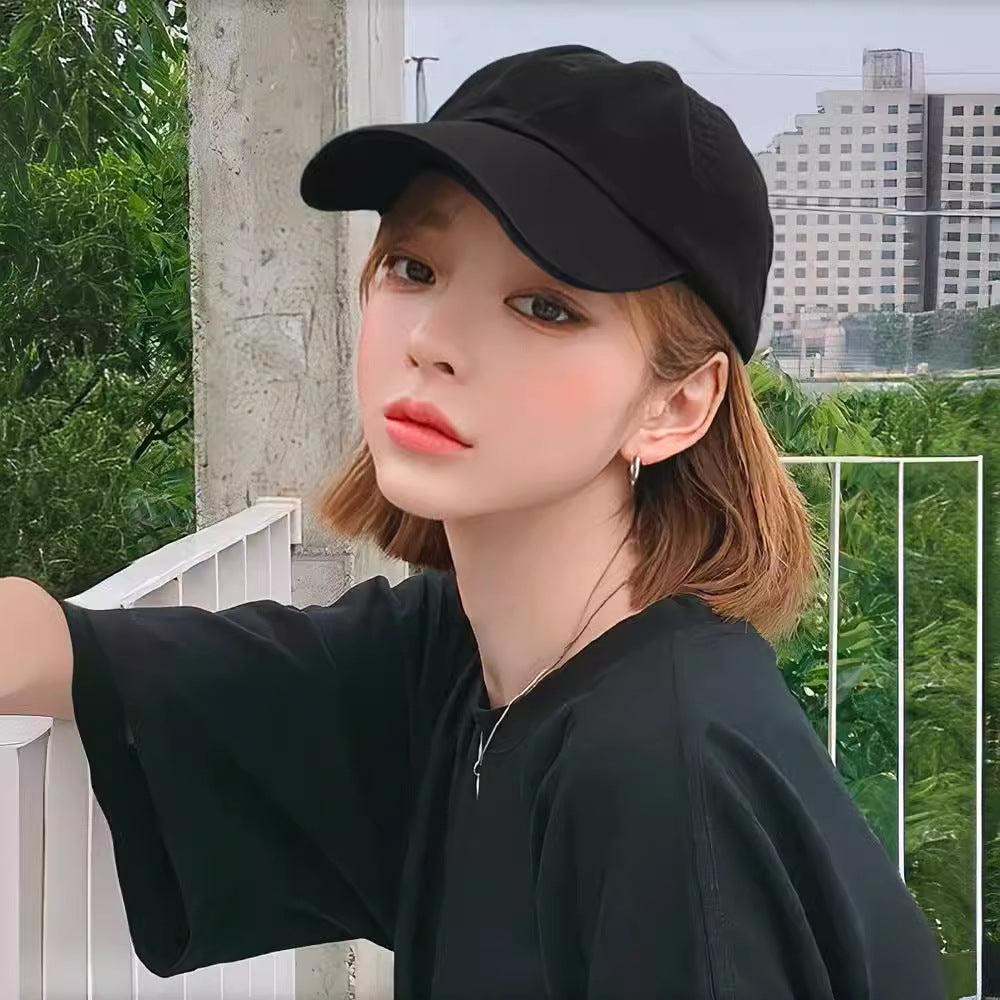 Hat Integrated Fashion Short Hair Female Summer Round Face Other Wig