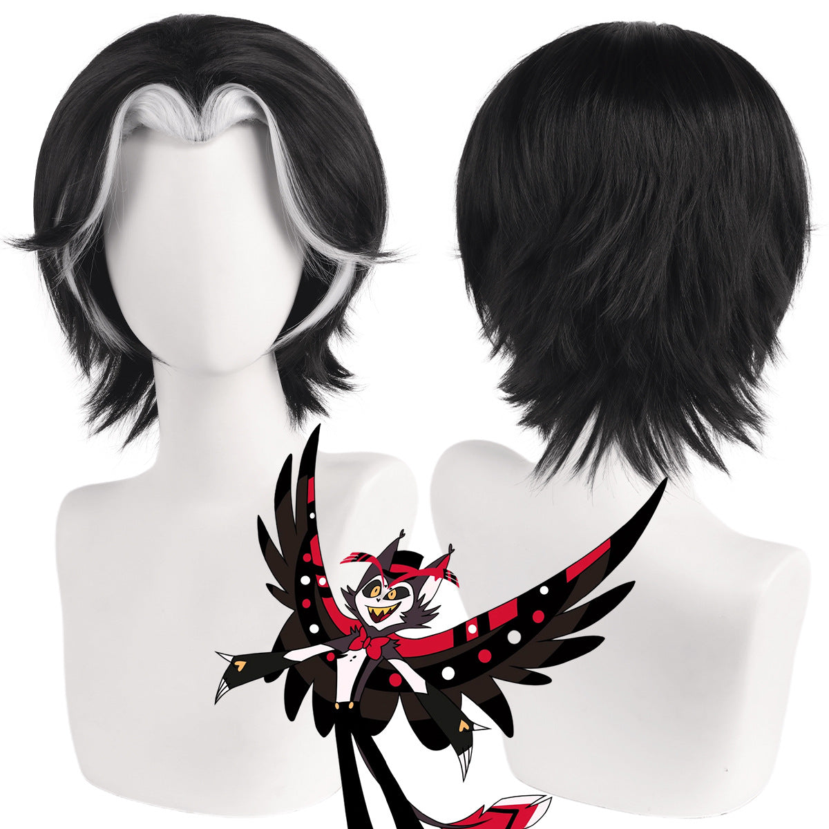 Inn Black Beauty Pointed Dyed White Cos Wig