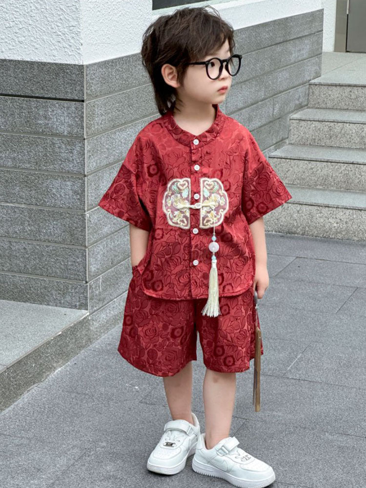 Chinese Style Boys Han Costume Tang Children's Suit