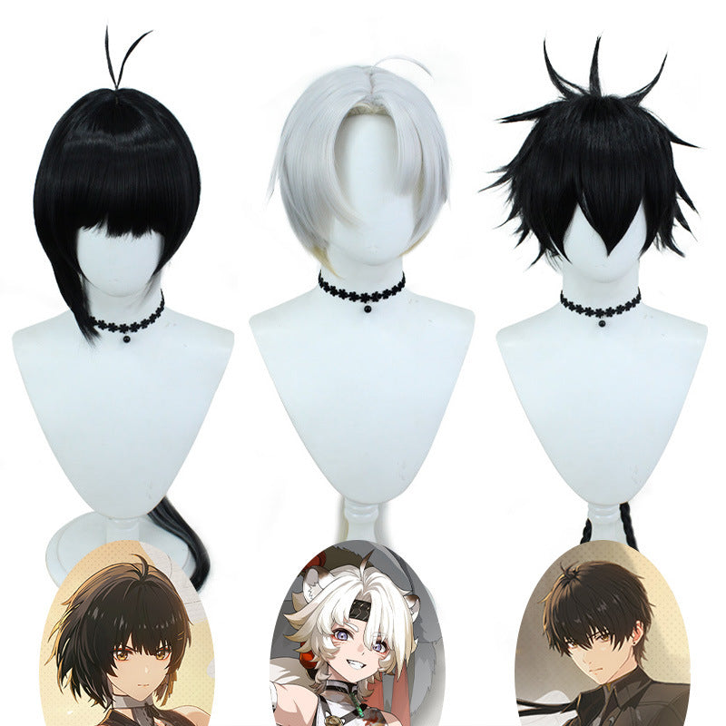 Drifter Female Male Lengthened Tail Gradient Corn Stigma Cos Wig