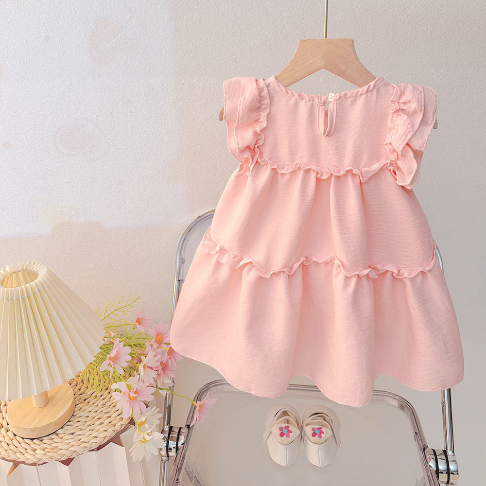 Children's Broadcast Supply Sweet Summer Clothes Western Style Children's Dress