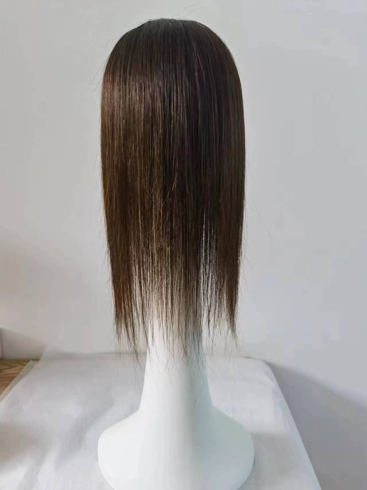 Sewing Hair Piece Simulation Scalp Lightweight Breathable Head Fluffy Invisible Wig