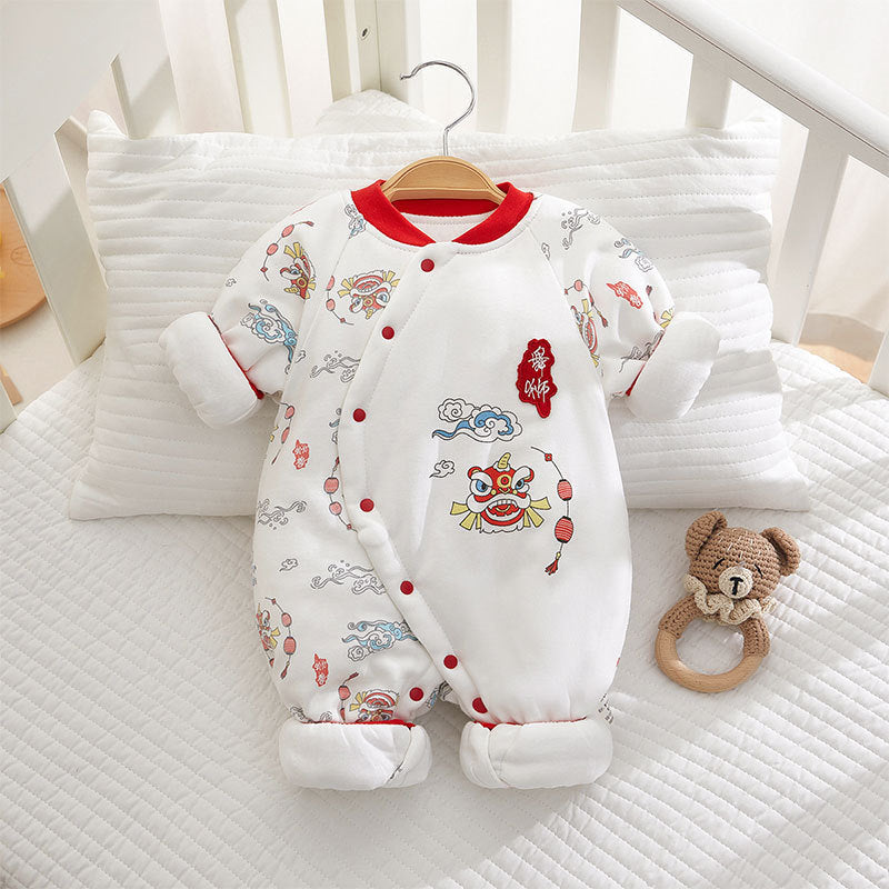 Thickened Winter Cotton Jumpsuit Thermal Quilted Jumpsuit, Climbing Suit