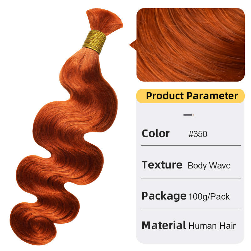 Attractive Innovative Human Bulk Band Wigs Real Hair Wig