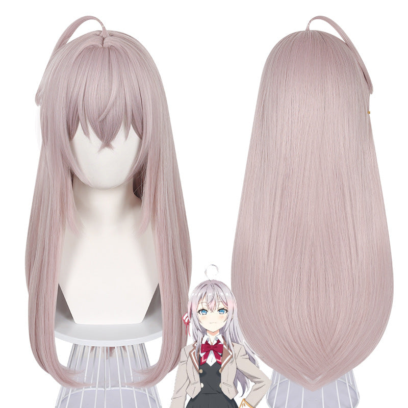 Classmate Clara Light Pink Long Hair Simulation Cos Wig