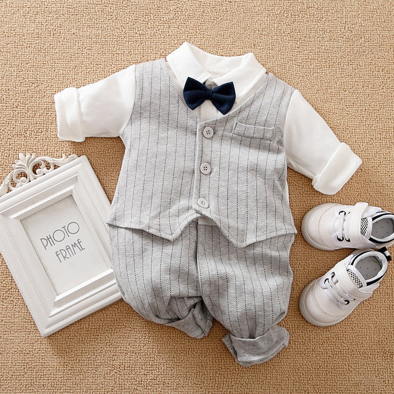 Class Gentleman Romper One Year Old Celebration Dress Jumpsuit, Climbing Suit