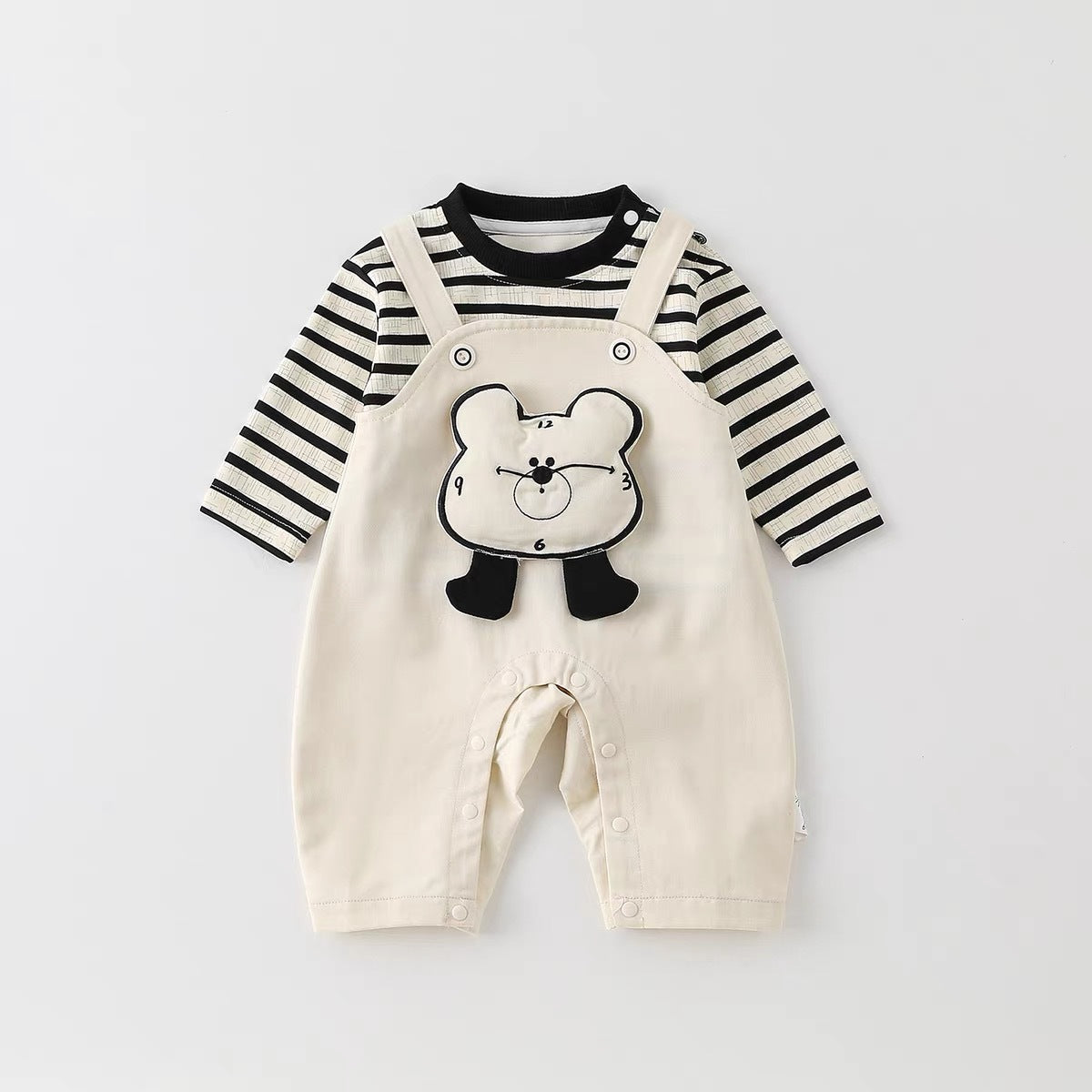 Children's Clothes Handsome Long Sleeve Top Bib Children's Suit