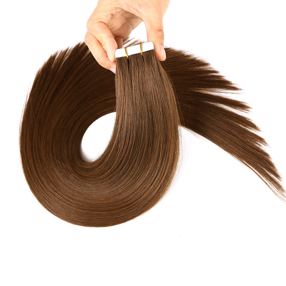 Charming Creative Human Extension Straight Film Real Hair Wig