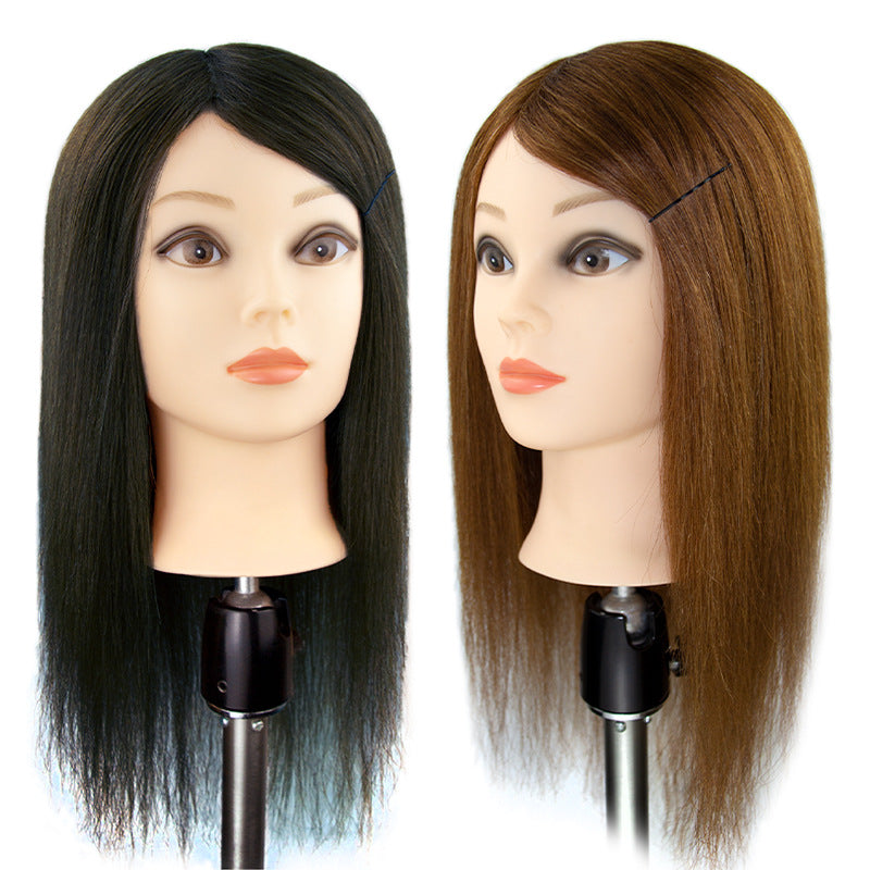 Hair Mannequin Head Dyeing Perming Practice Cutting Mock Braided Style Other Wig