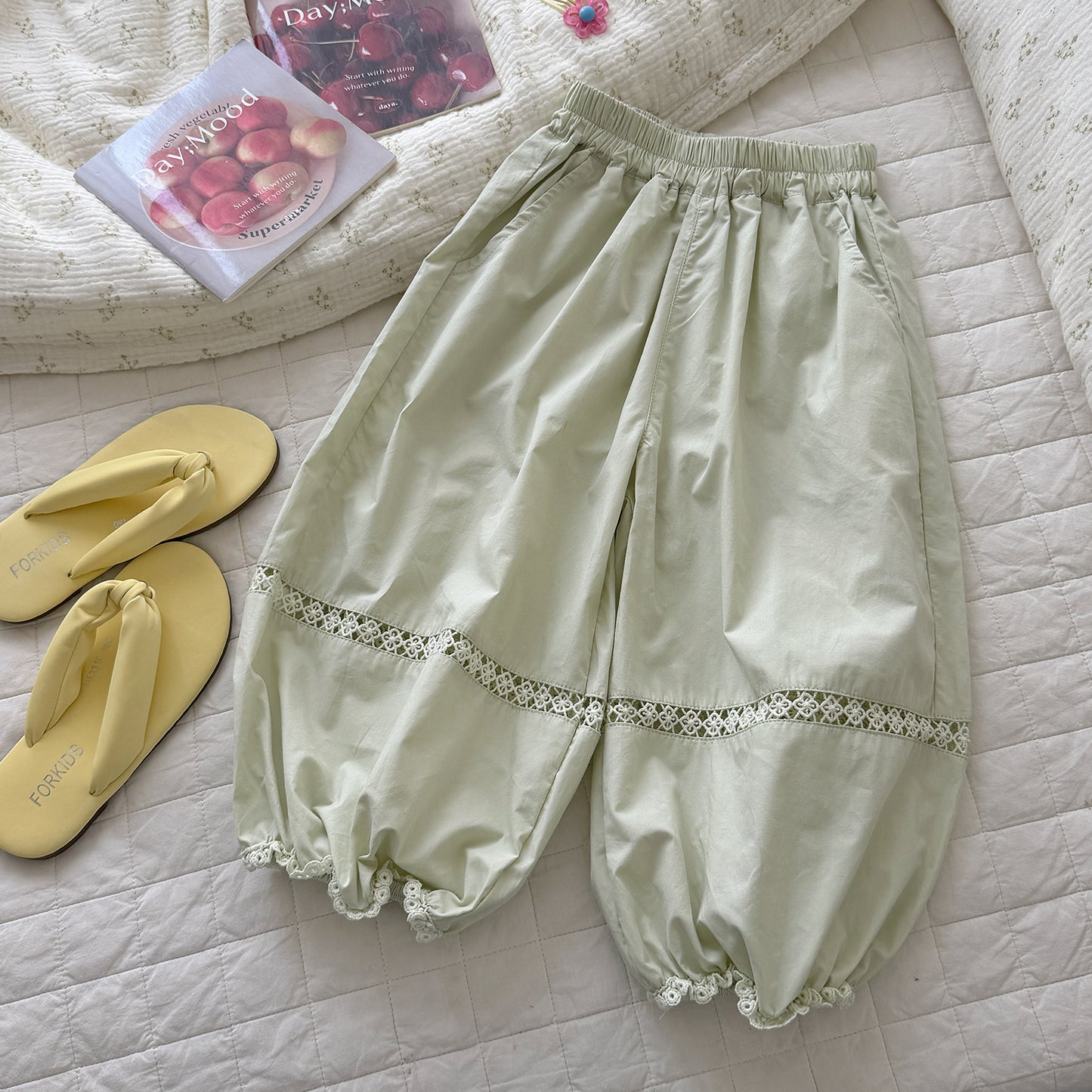 Sun Protection Casual Korean Style Fashionable Simple High-grade Children's Pants