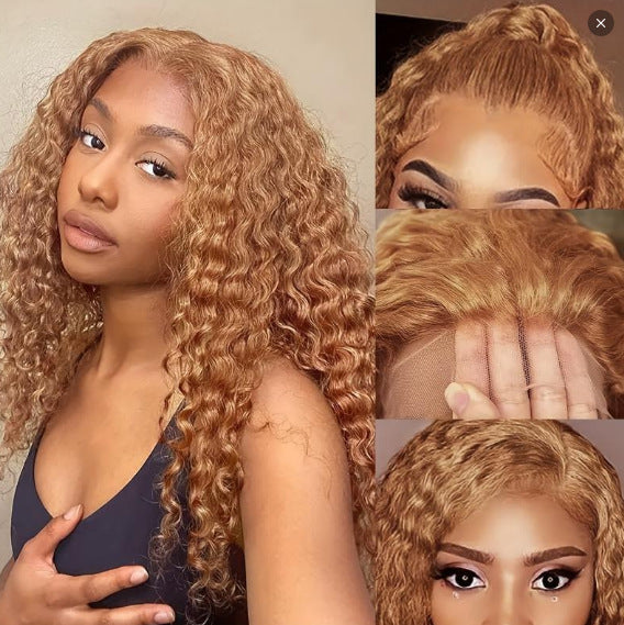 Women's Wigs African Hand Wrapped Small Curly Wig Long Curls