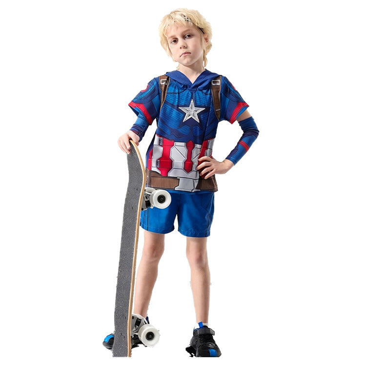Children's Protection Ice Sleeve Sports Clothing T-shirt Children's Suit