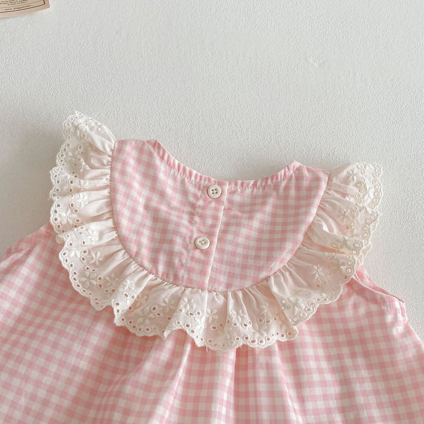 Children's Small Left Right Summer Korean Style Bow Doll Shirt Pants Children's Suit