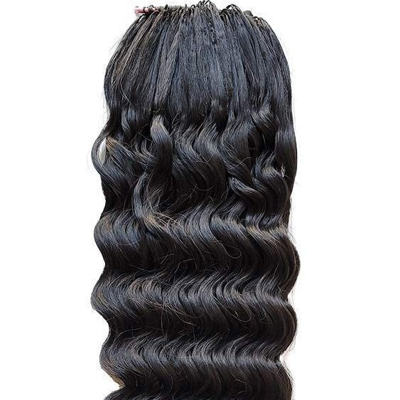Crochet Hair Feather Extension Real Person Wig