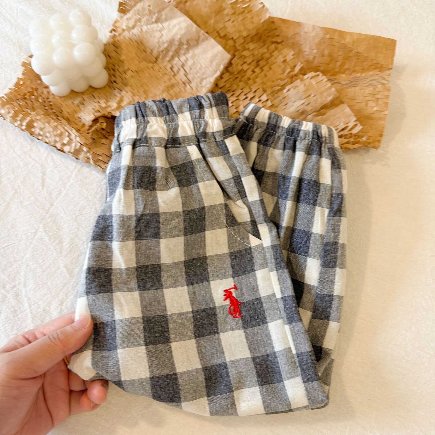 Children's Plaid Summer Boys Bloomers Harem Striped Children's Pants