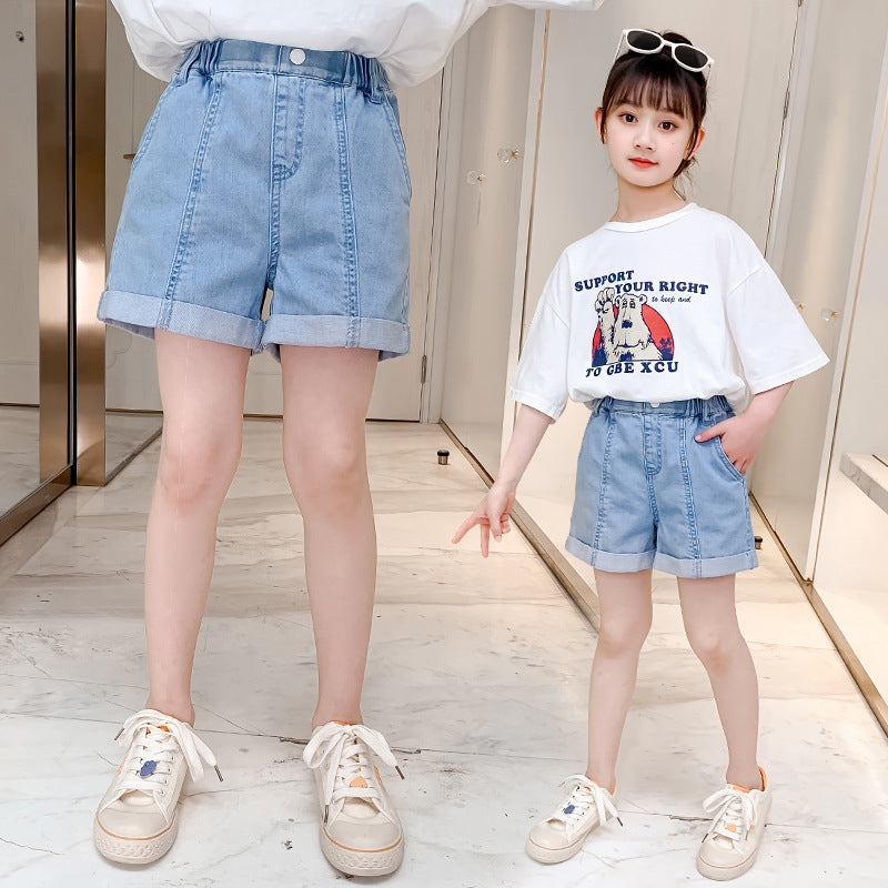 Summer Shorts Thin Type Middle Big Children's Pants