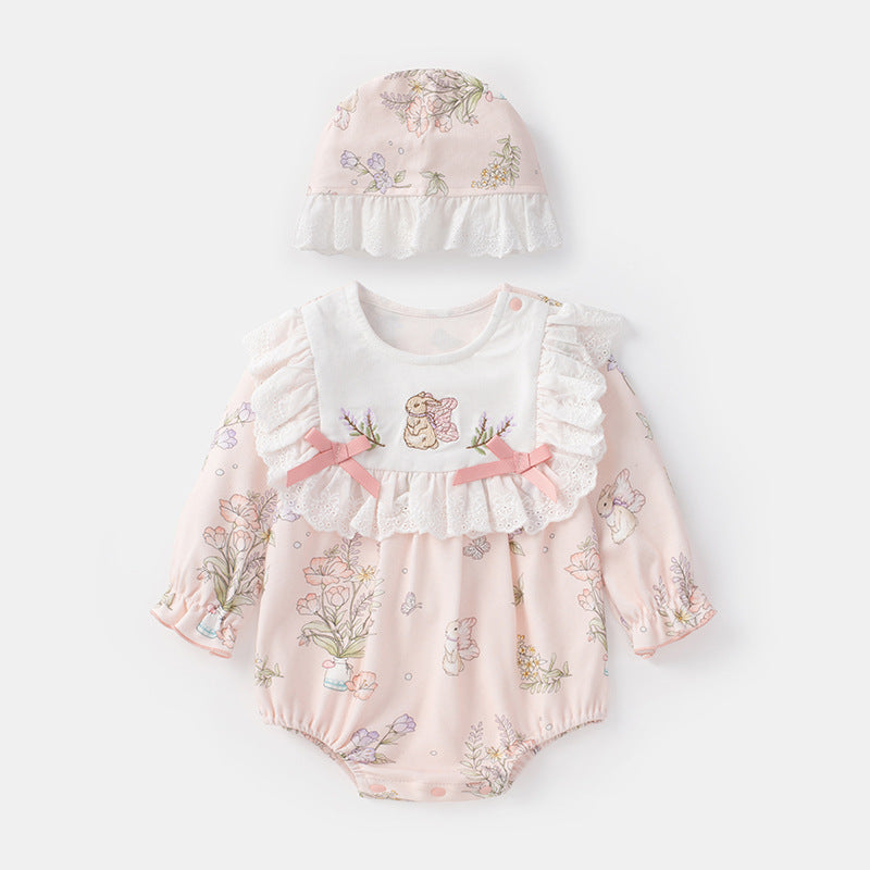 Wrap Clothes Spring Princess Print One Jumpsuit, Climbing Suit