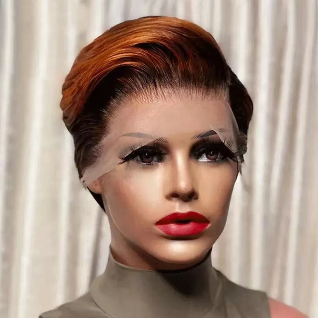Lace Pixie Cut Short Bob Human Real Hair Wig