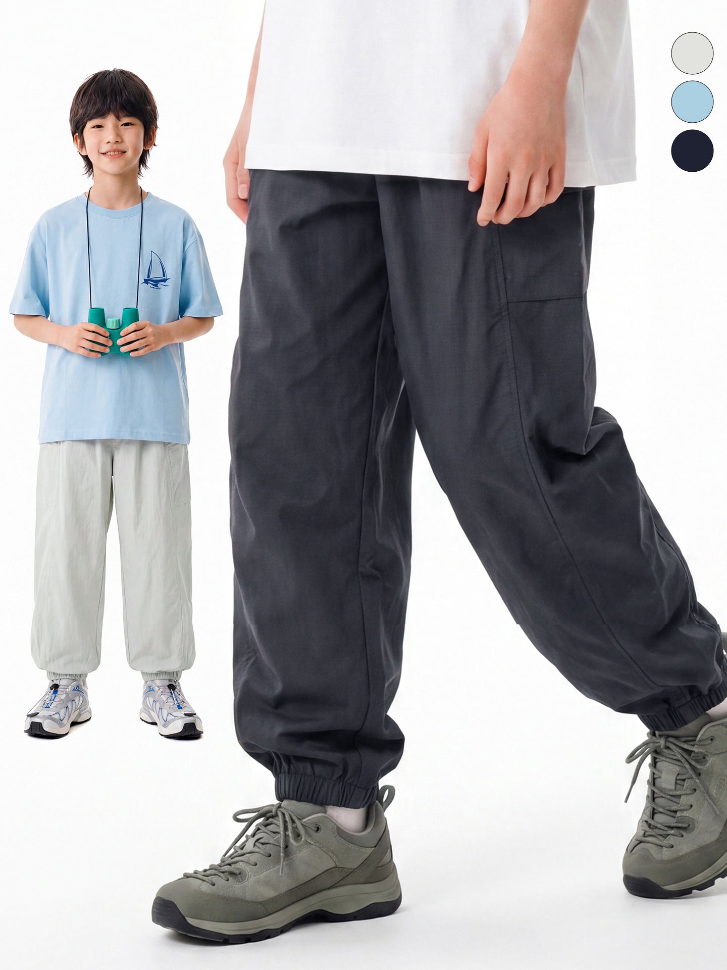 Children's Boys Thin Cool Feeling Anti Mosquito Youth Less Than Casual Children's Pants