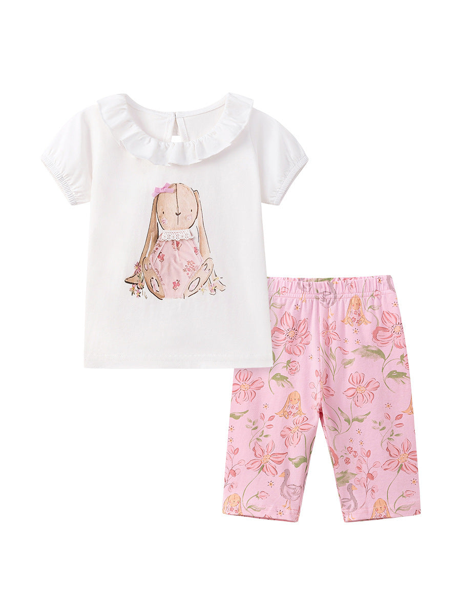 Stylish Children's Cartoon Cute Summer Clothing Children's Suit