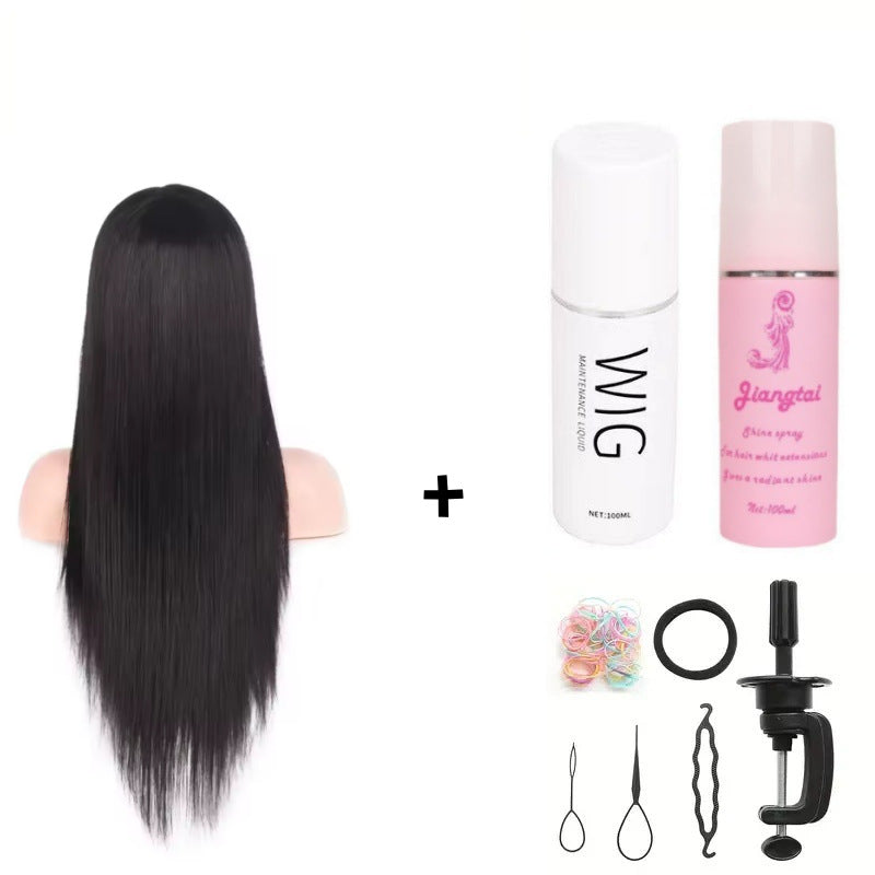 Artificial Hair Mannequin Head Hairdressing Practice Perm Braiding Updo Trimming Other Wig