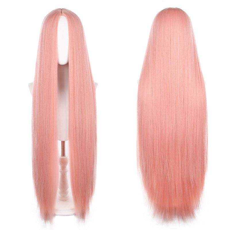 Mid-length Universal Long Straight Scalp Style Cos Wig
