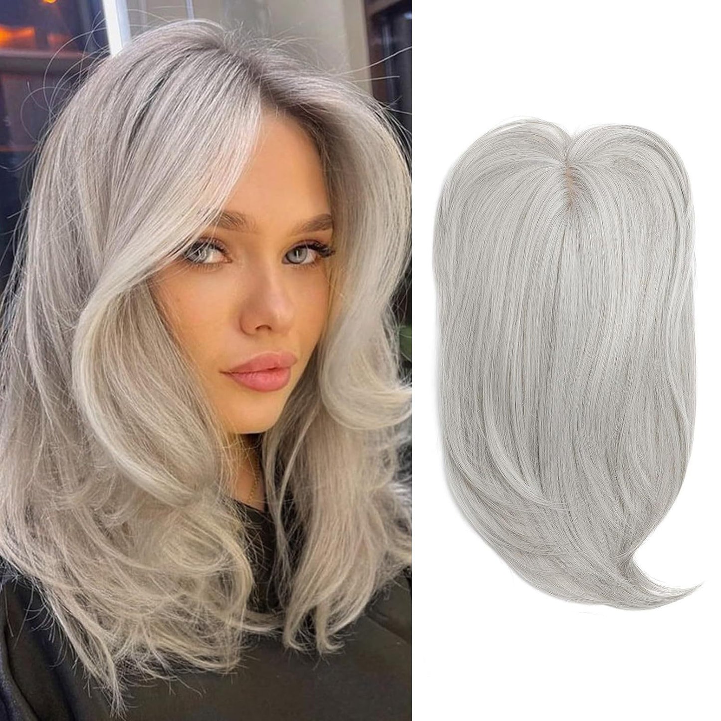 Head Hair Supplementing Piece Set Chemical Fiber Dome Hairpiece Wig