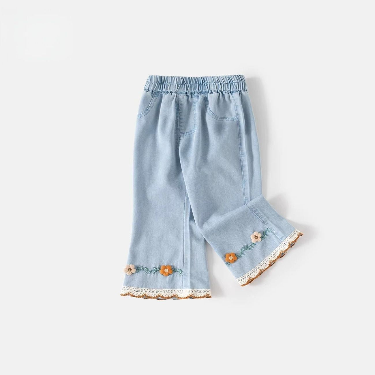 Children's Summer Leisure Bell-bottom Thin Jeans Clothing Children's Pants