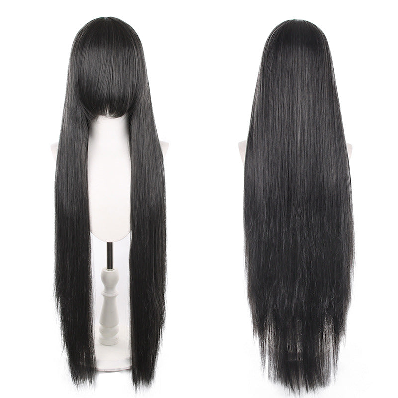 Mao Style Universal Scalp Head Long Bangs Cos Wig