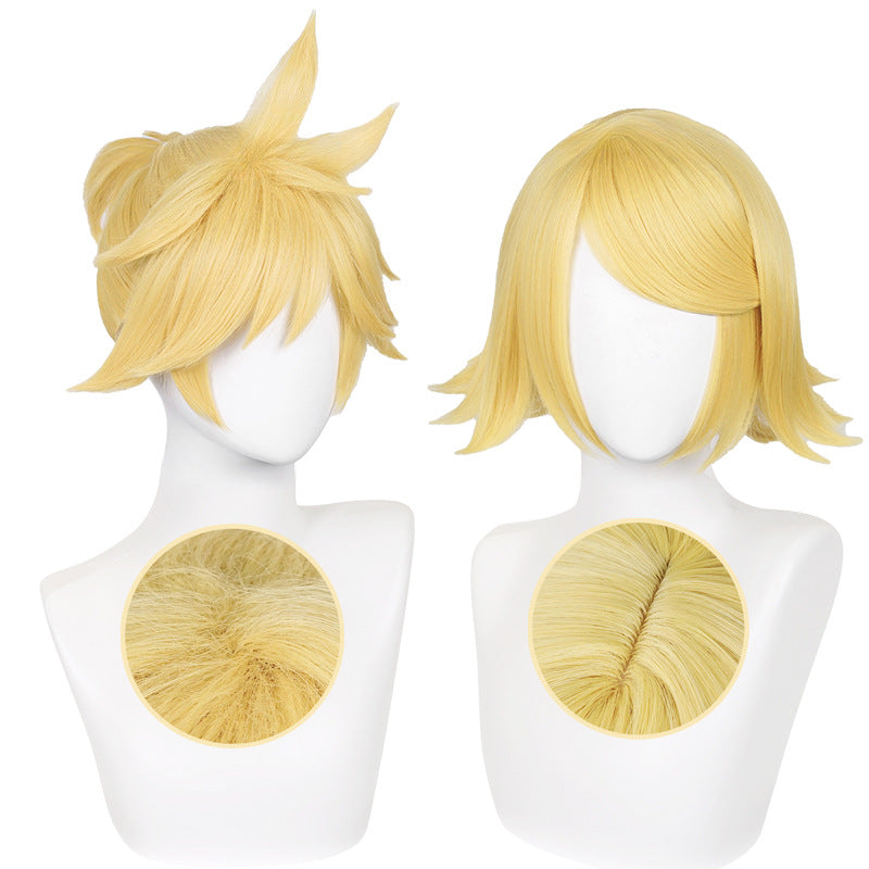 Snow Mirror Tone Double Even Rin Brother Cos Wig