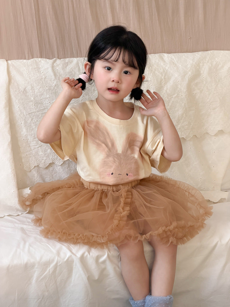 Children's Summer Clothing Cartoon Digital Printing Cute Children's T-shirt