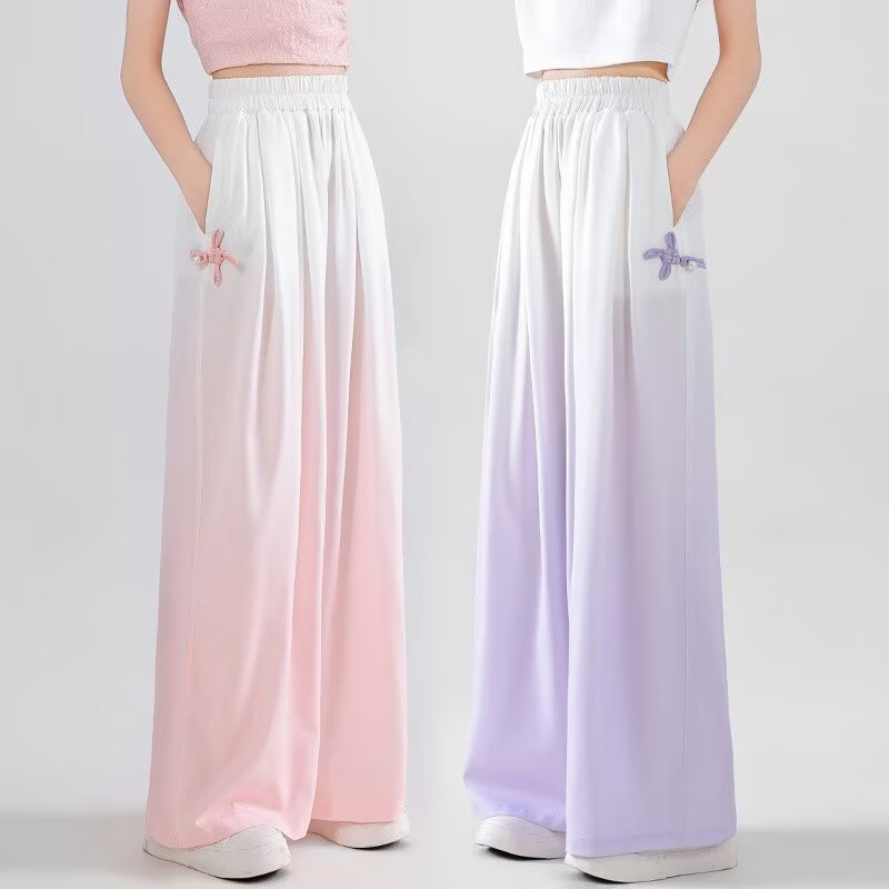 Children's Summer Thin Wear Older Ice Silk Anti Mosquito Children's Pants