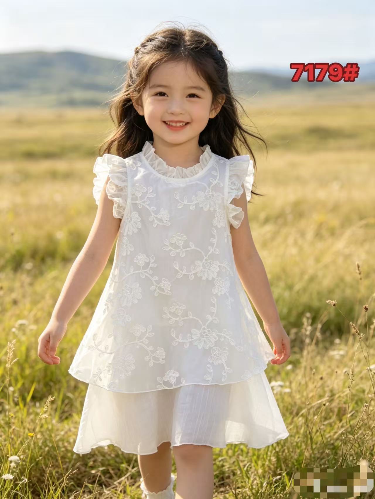 Yunnan White Body Summer Princess Clothing Children's Dress