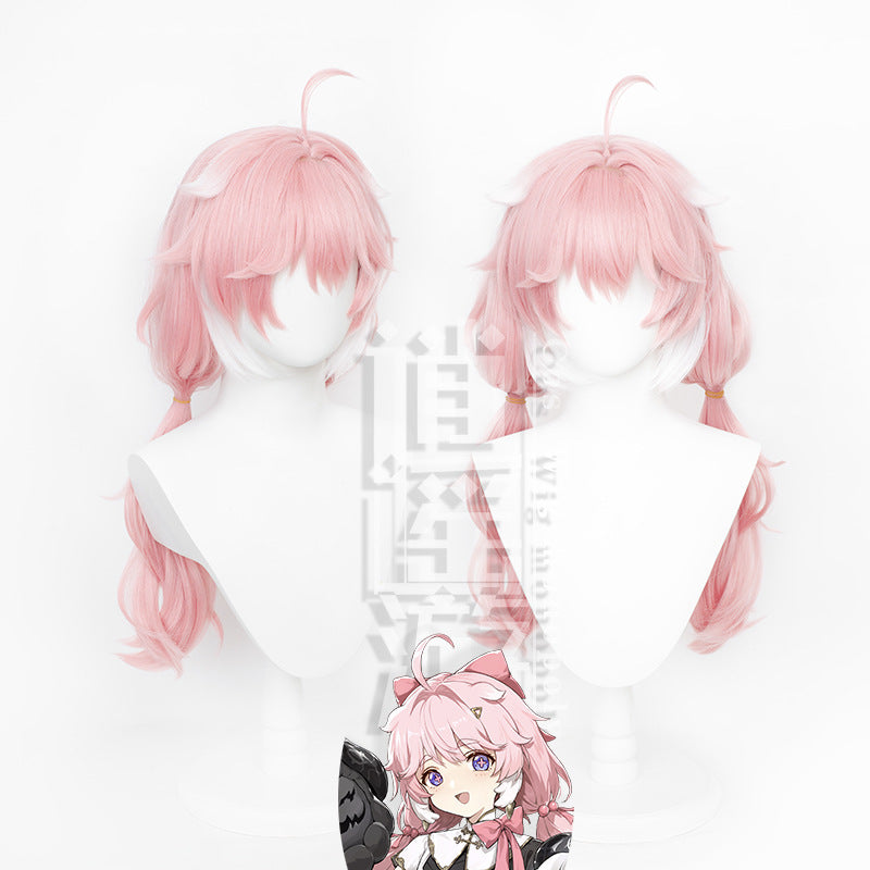 Chaoan Ke Simulation Scalp Top Double Ponytail Cos Wig