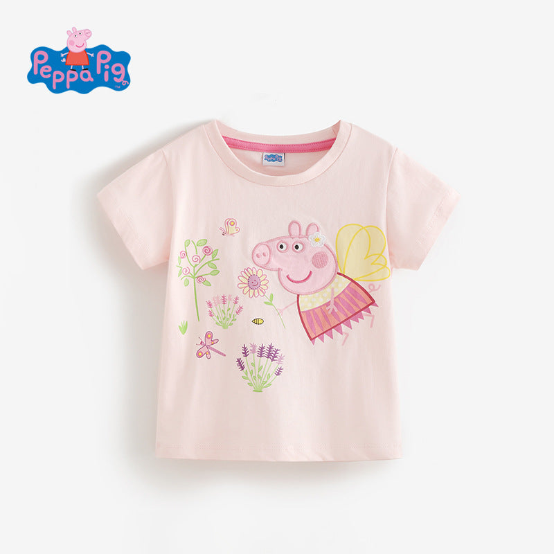 Children's Cotton Pig Page Summer Top Clothing Price Children's T-shirt