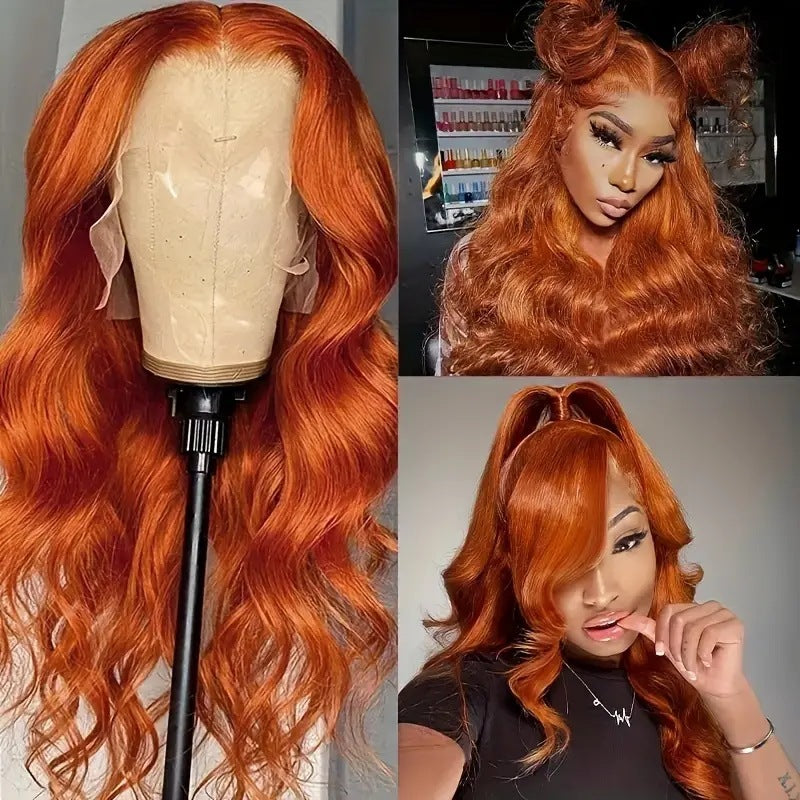 Women's Front Lace Hair Mid-length Curly Big Wig Long Curls