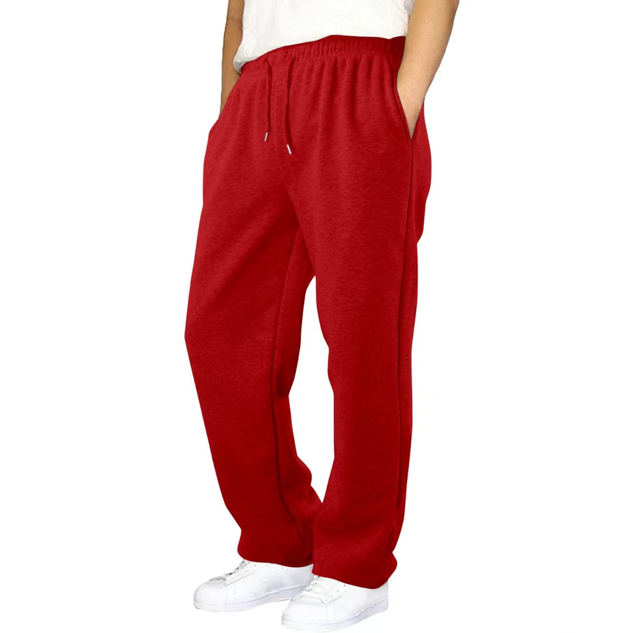 Children's Medium Big Elastic Waistband Drawstring Loose Wide Children's Pants
