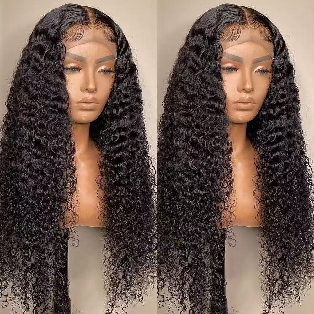 Women's Wrapped Tube Curly Hair African Small Brown Fiber Wig Long Curls
