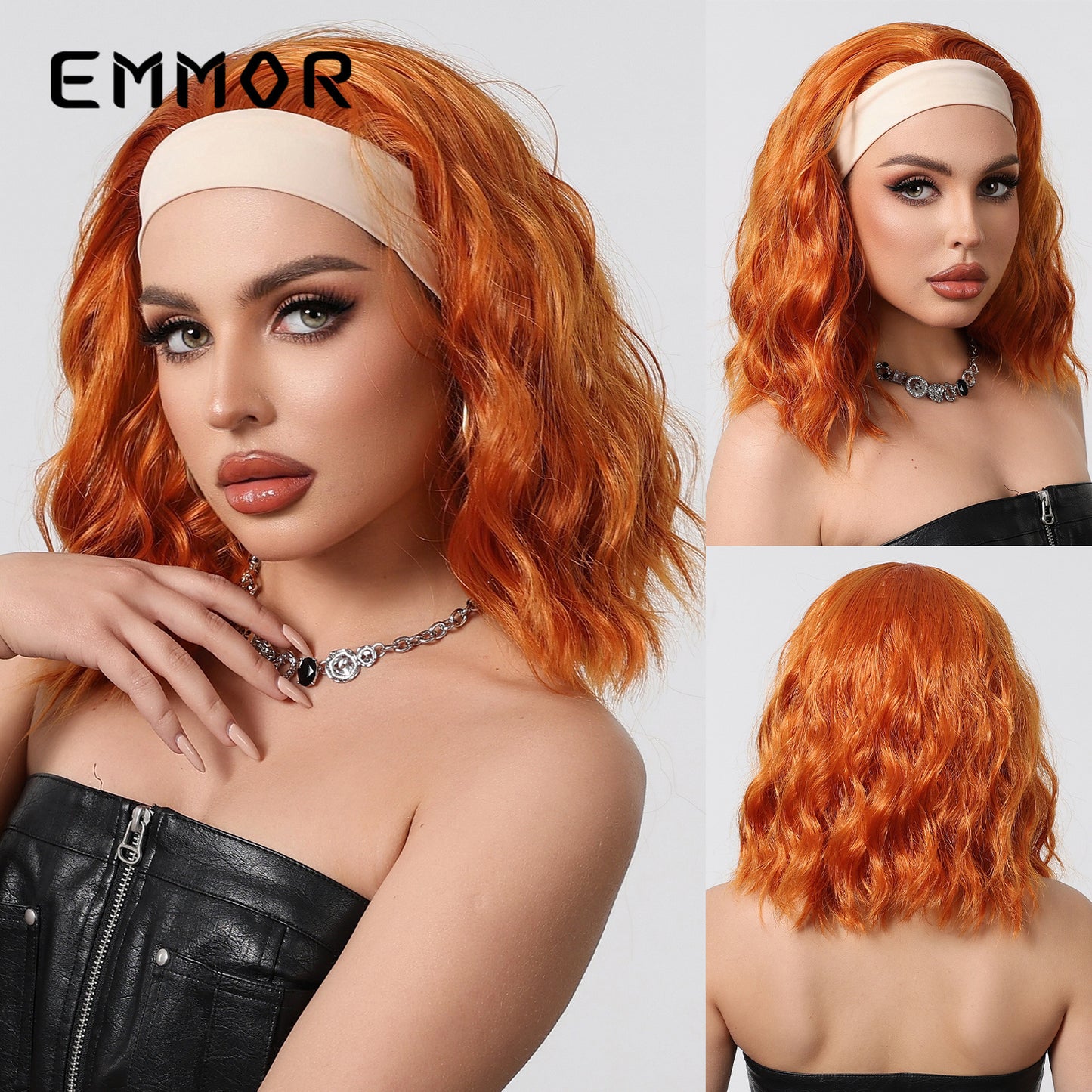 Band Latin American Curly Fashion Fluffy White Wig Long Curls