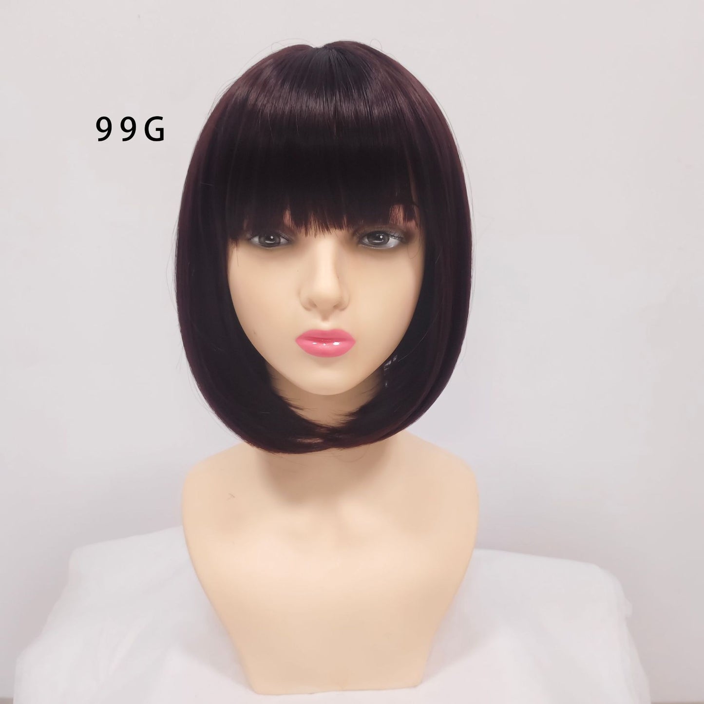 Graceful Classic Bangs Female Synthetic Wigs Wig Short Straight Hair