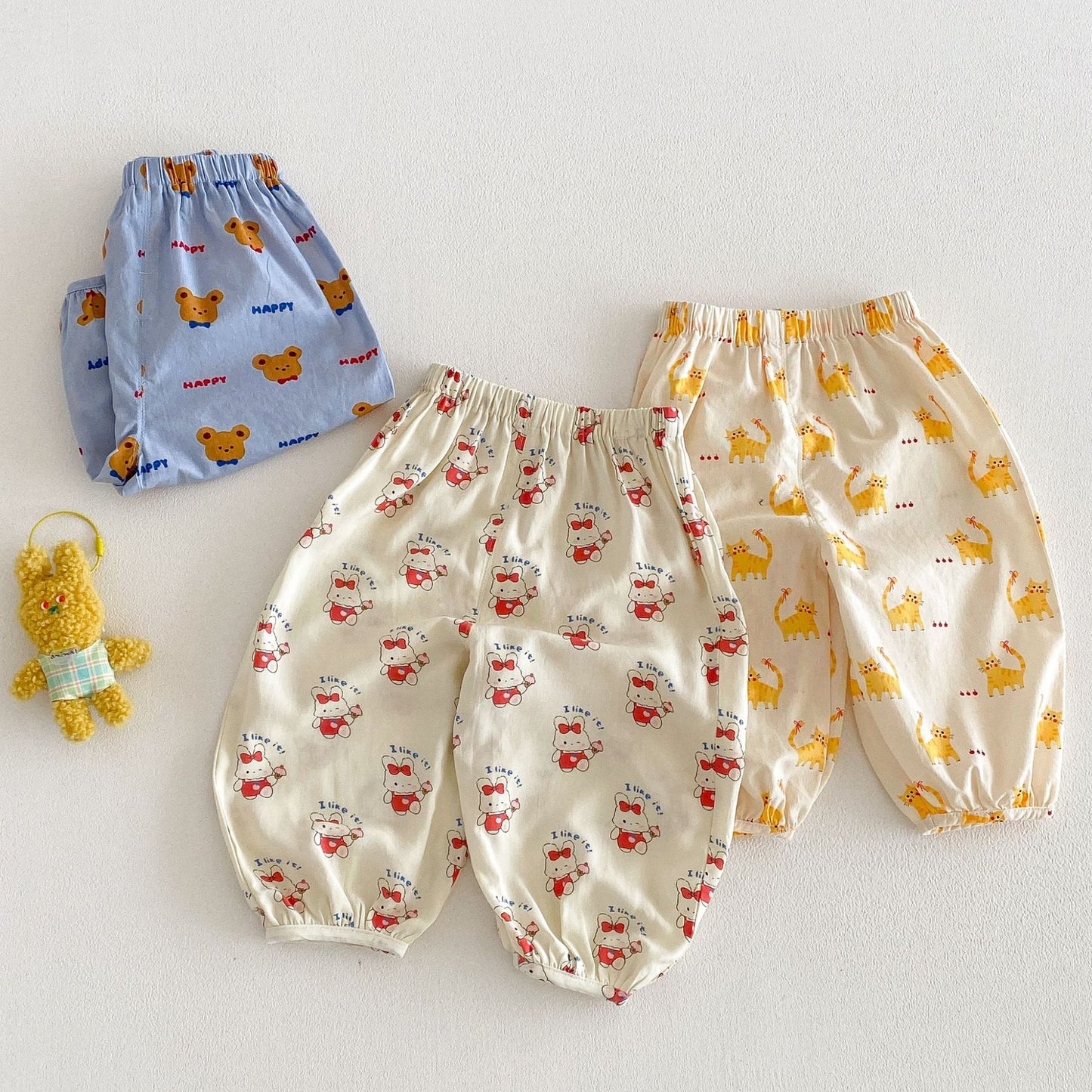 Cartoon Summer Anti Mosquito Cute Full Printed Rabbit Children's Pants