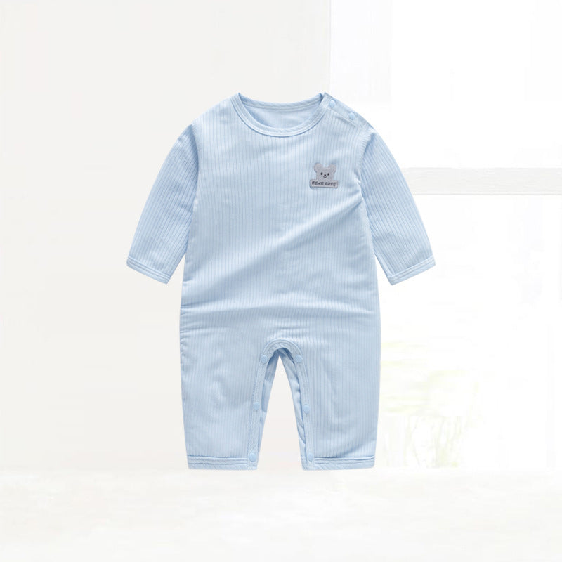 Children's Clothing Class One-piece Pajamas Pullover Shoulder Open Jumpsuit, Climbing Suit