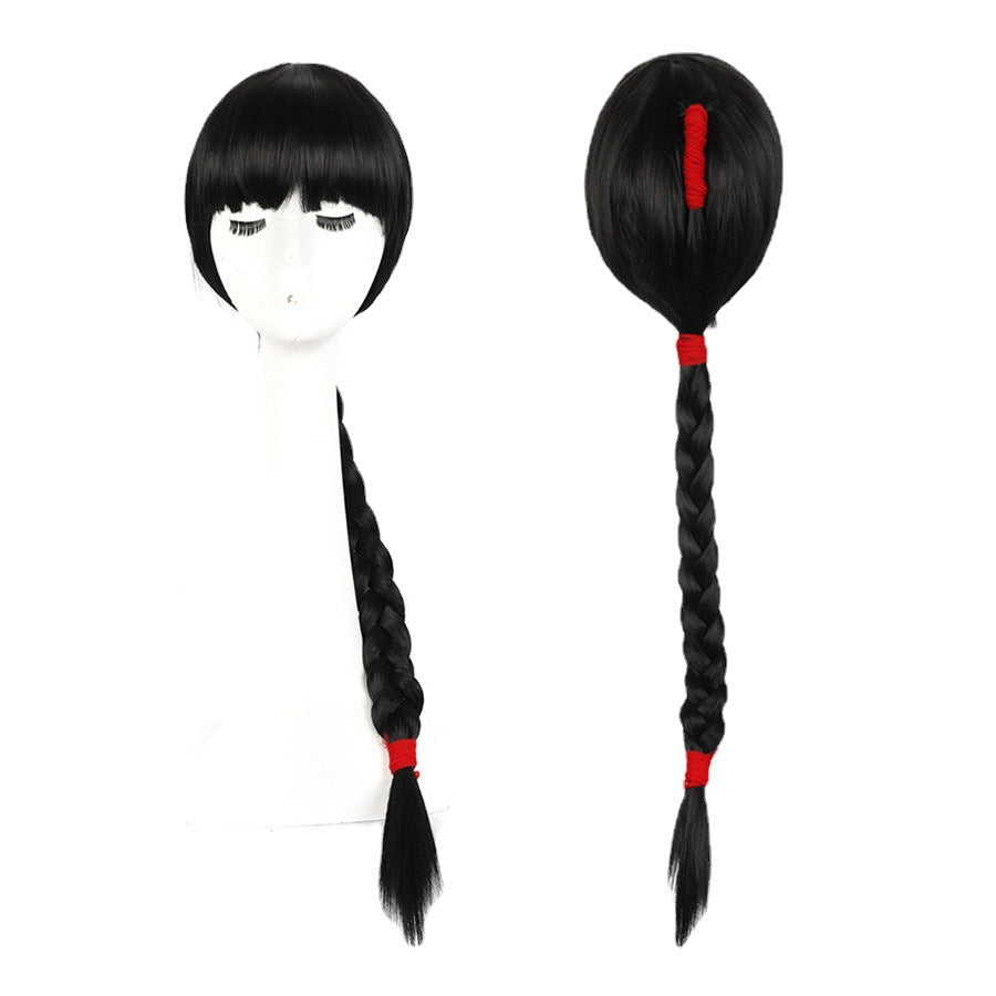 Fashion Retro Lengthened Side Bangs Twist Cos Wig