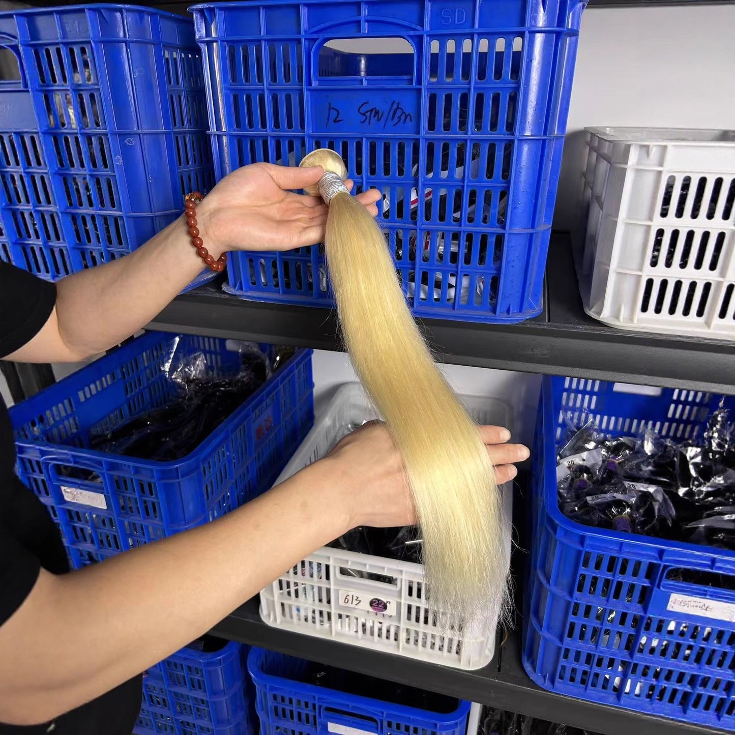 Trendy Fashion Hair Weft Full Human Long Straight Wig