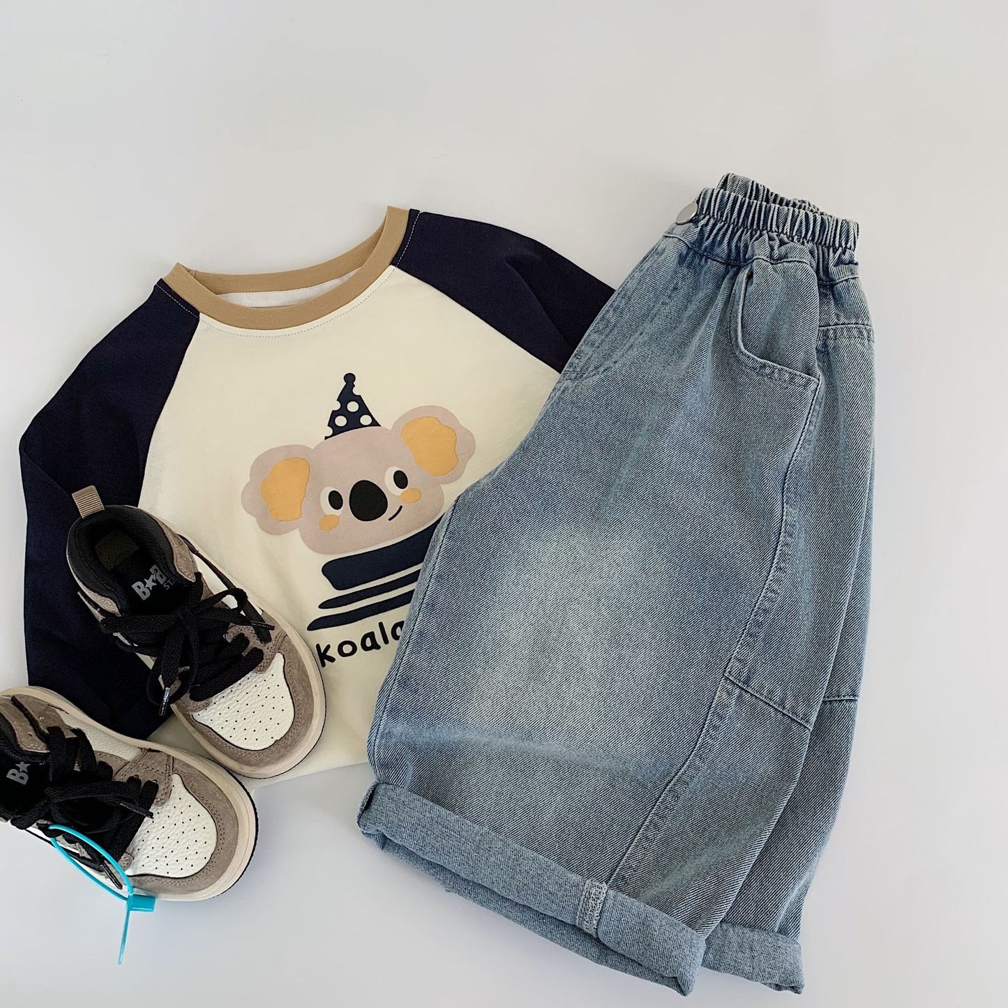 Children's Spring Korean Style Jeans Trousers Children's Pants