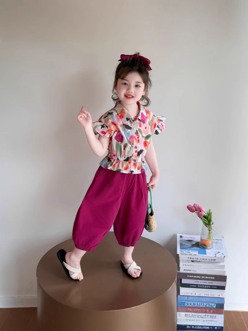 Children's Summer Suits Super Beautiful Clothes Thin Fashionable Children's Suit